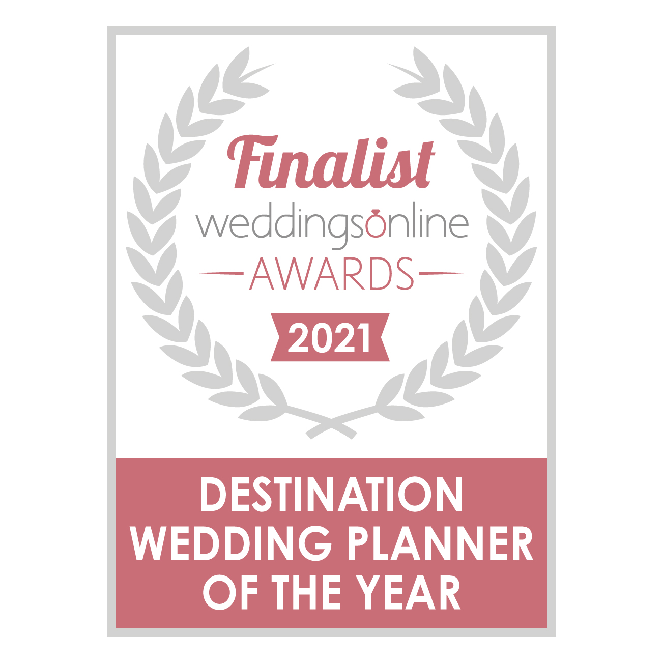 Finalist van de destination wedding planner van het jaar awards